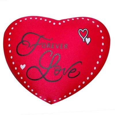 "Heart Shape Pillow with Message - PST -736-code003 - Click here to View more details about this Product